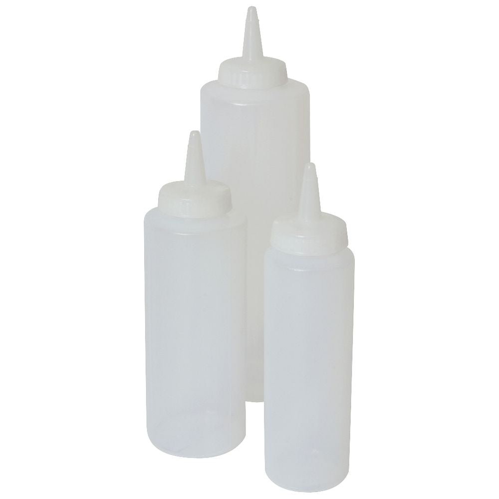 Genware - Genware Squeeze Bottle Clear 24oz/ 71cl - Life Cleaning & Hygiene Supplies - SQB24C