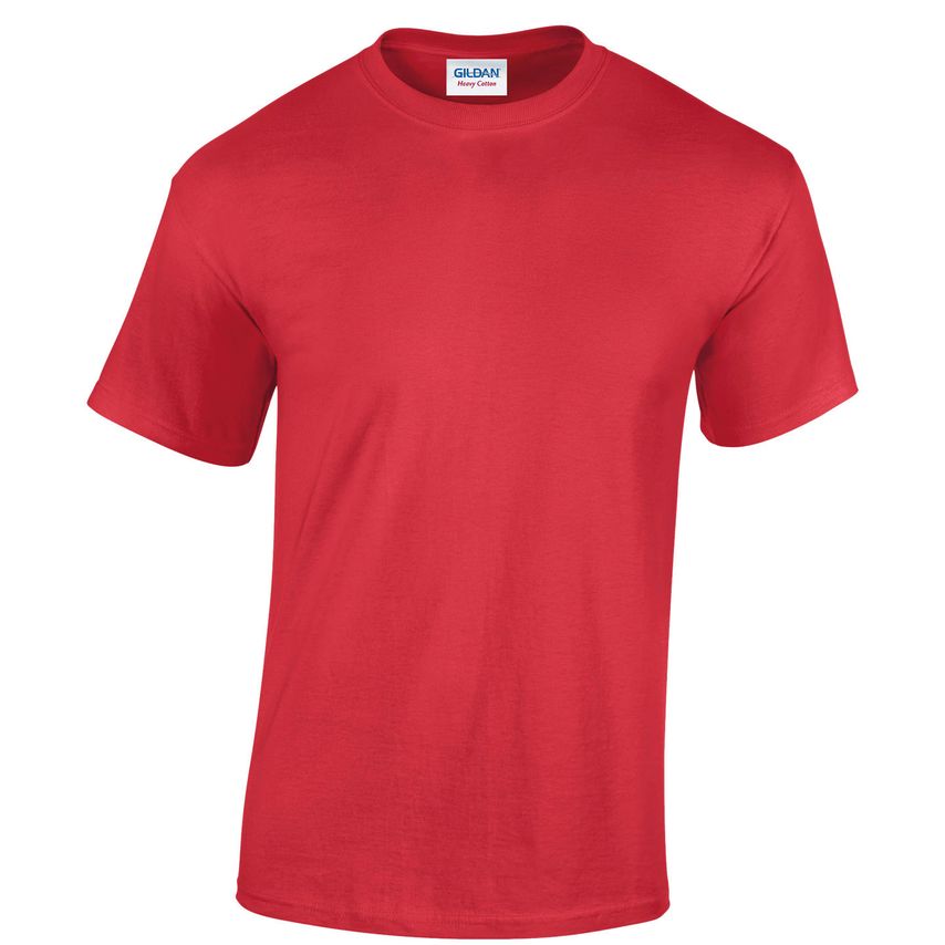 Life Cleaning & Hygiene Supplies - GILDAN HEAVY COTTON RED T SHIRT - Life Cleaning & Hygiene Supplies - M - 