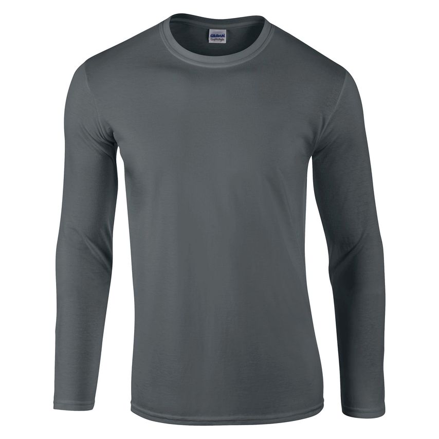 Life Cleaning & Hygiene Supplies - GILDAN SOFT STYLE LONG SLEEVE CHARCOAL MEDIUM - Life Cleaning & Hygiene Supplies - 6400 - CH - M
