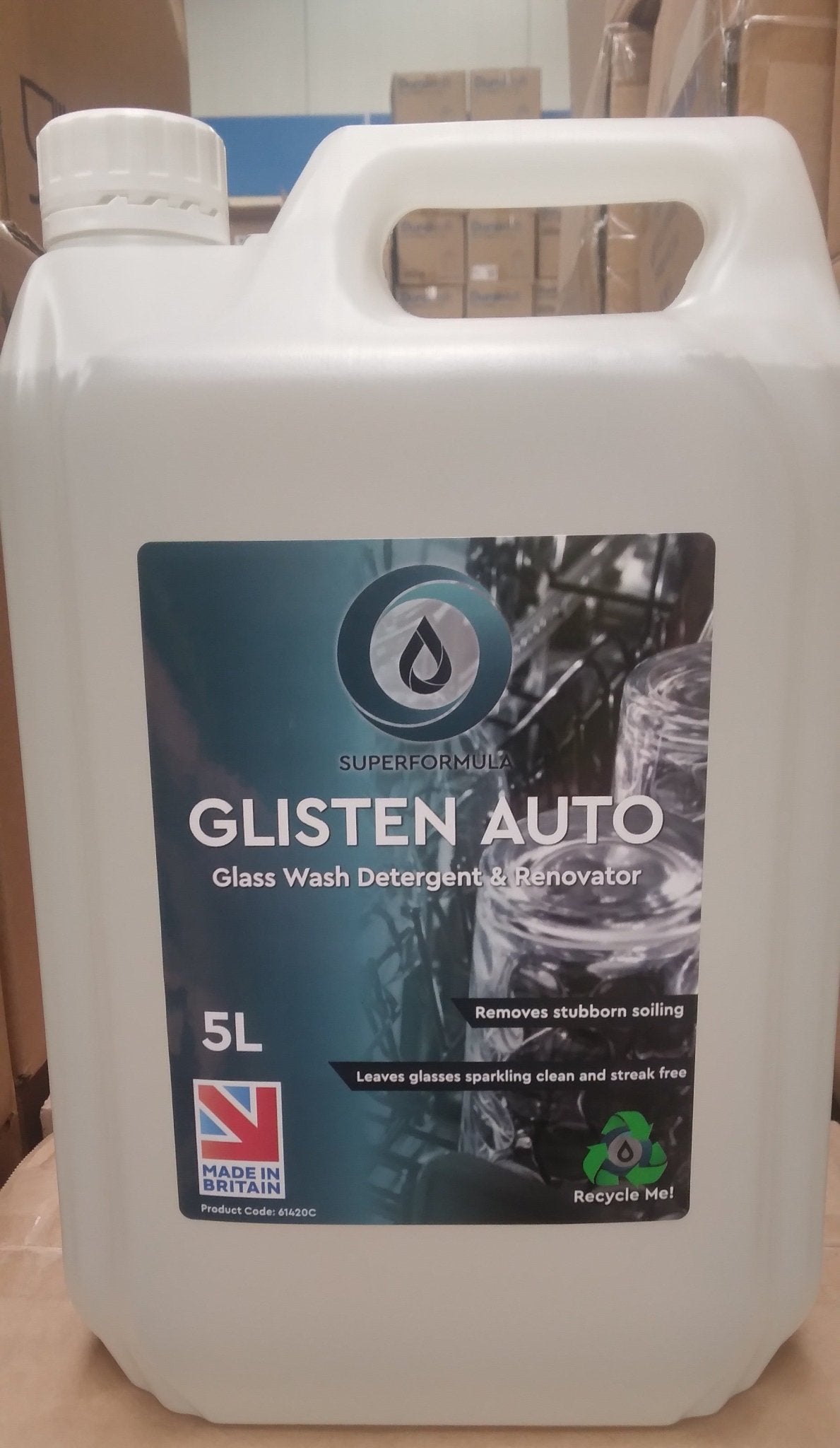 Anglian Chemicals - Glasswash Detergent 5L - Life Cleaning & Hygiene Supplies - 61420C