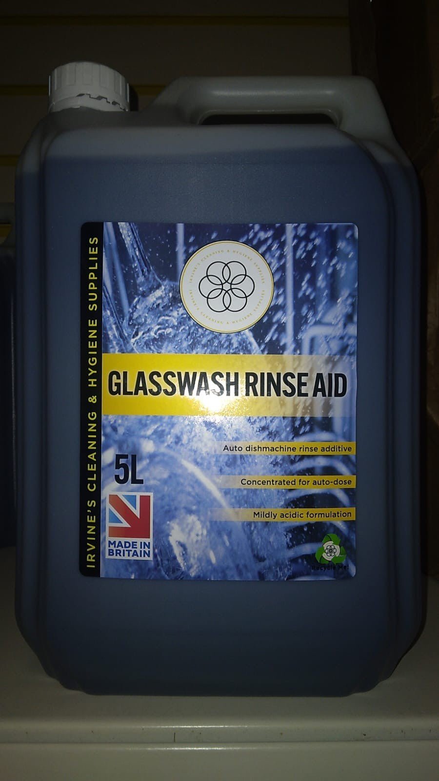 Irvines - Glasswash Rinse Aid 5L - Life Cleaning & Hygiene Supplies - 61500COIRVINES