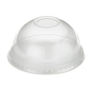 Go Pak - Go - Pak rPet 12oz Domed Lid with Hole Clear - Life Cleaning & Hygiene Supplies - R10053