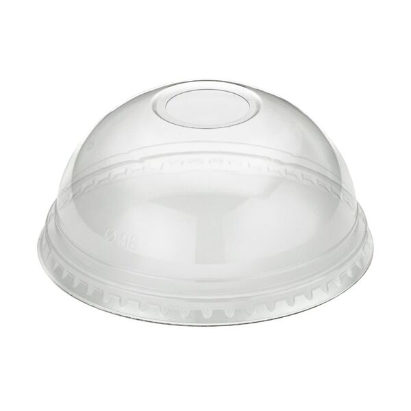 Go Pak - Go - Pak rPet 16/20/24oz Domed Lid Clear with Hole - Life Cleaning & Hygiene Supplies - R10054