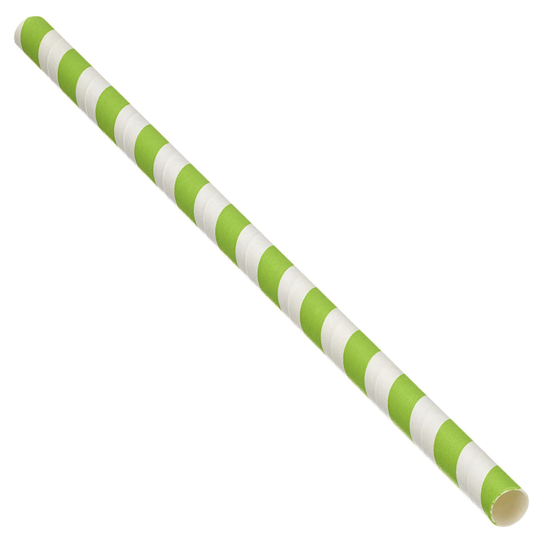 Edenware - Green Sripped Paper Smoothie Staws 8" - Life Cleaning & Hygiene Supplies - D22040 - 250