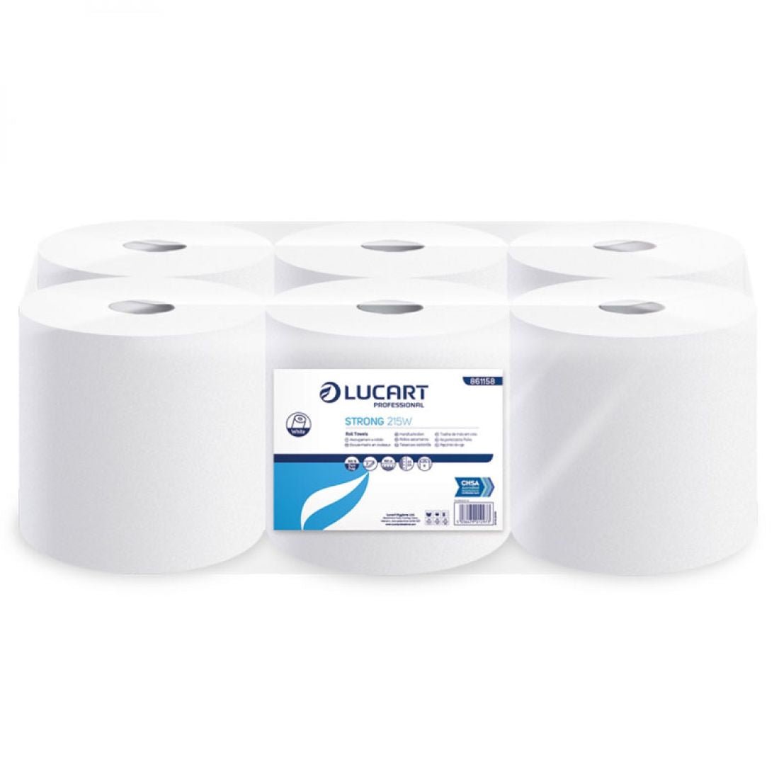 Lucart - Hand Towels on Rolls Strong 215W - Life Cleaning & Hygiene Supplies - 861158