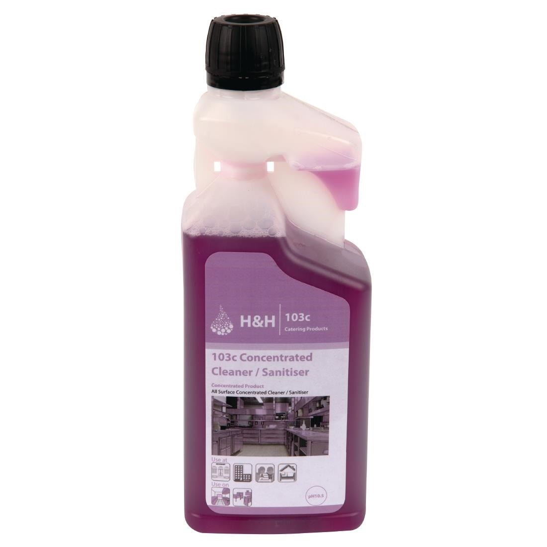 Innuscience - Innuscience H&H Cleaner & Sanitiser 1 Litre - Life Cleaning & Hygiene Supplies - 033808S