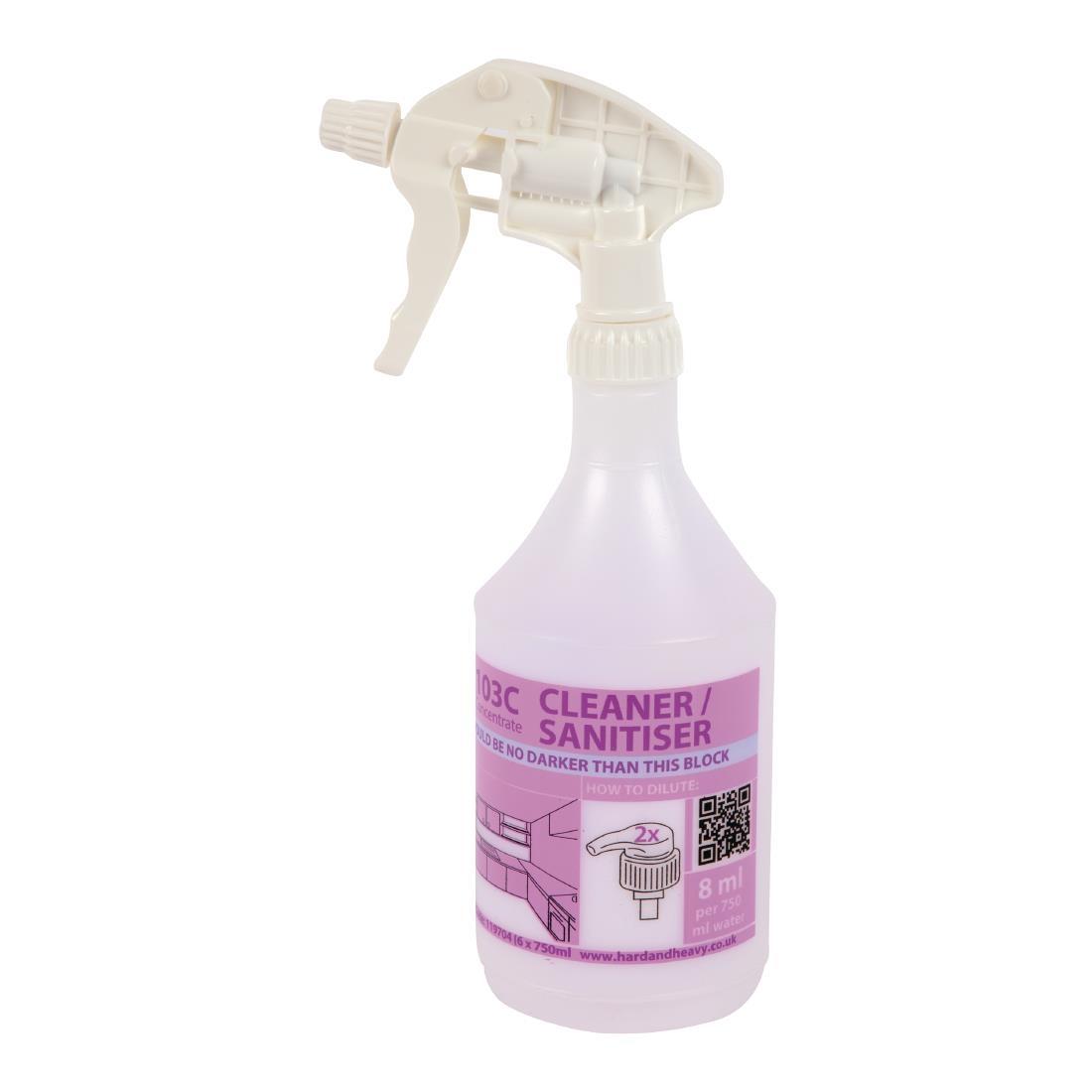 Innuscience - Innuscience H&H Cleaner & Sanitiser 750ml Empty Trigger Bottle - Life Cleaning & Hygiene Supplies - 119704