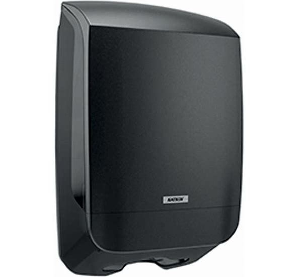 Katrin - Katrin Folded Paper Hand Towel Dispenser - Black - Life Cleaning & Hygiene Supplies - 88966