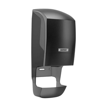 Katrin - Katrin Plastic Dispenser with Core Catcher For System Toilet Paper Roll Black - Life Cleaning & Hygiene Supplies - 77472