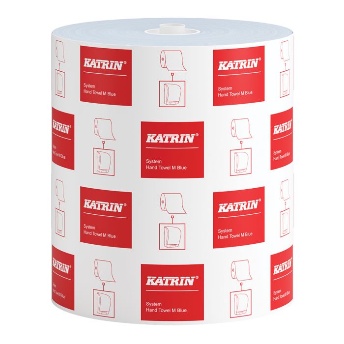 Katrin - Katrin System M 1ply Blue Hand Towel Roll - Life Cleaning & Hygiene Supplies - 460218