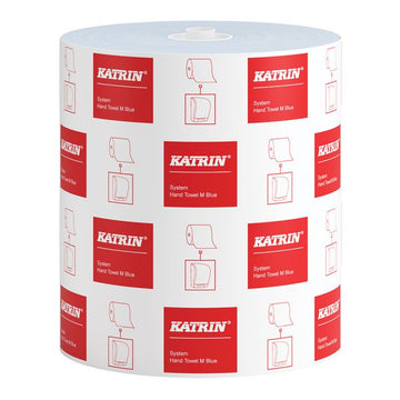 Katrin - Katrin System M 1ply Blue Hand Towel Roll - Life Cleaning & Hygiene Supplies - 460218