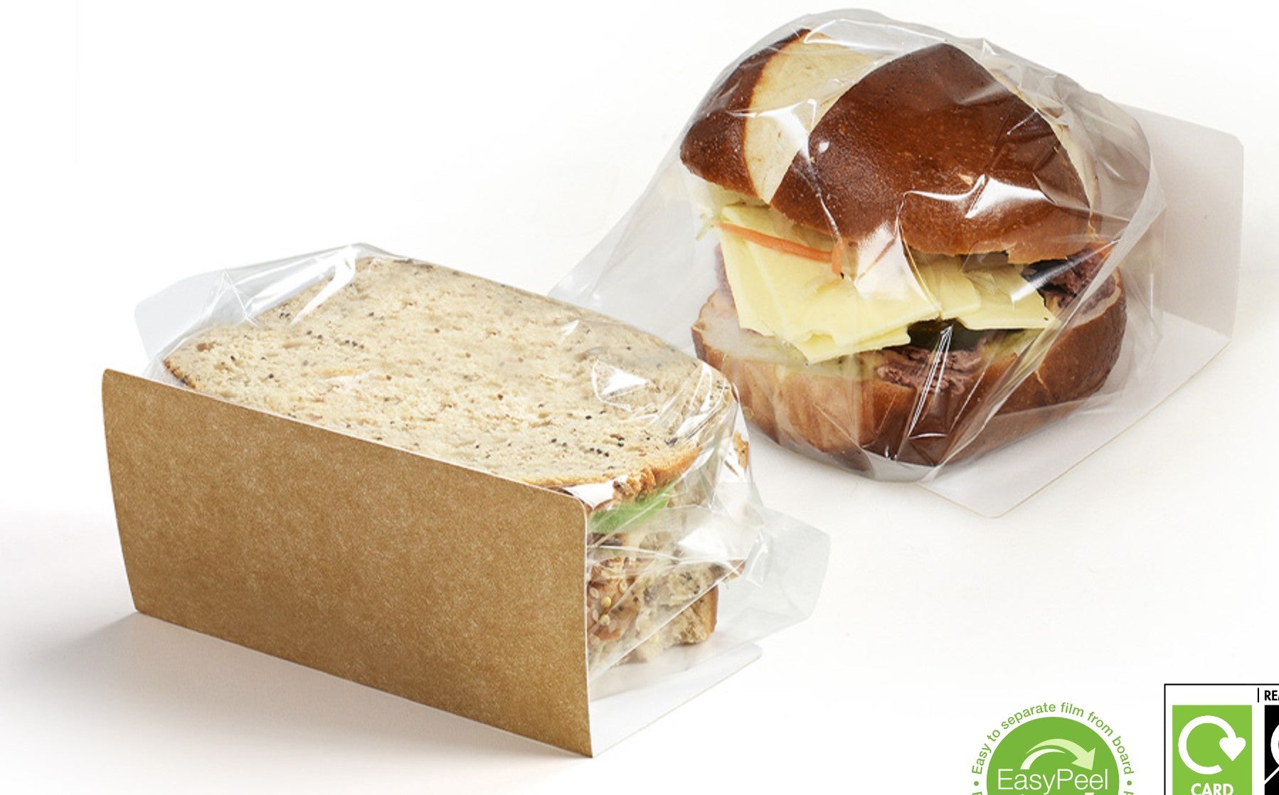 Rapid Action Packaging - Kraft Stack Sandwich with Film - Life Cleaning & Hygiene Supplies - 238A