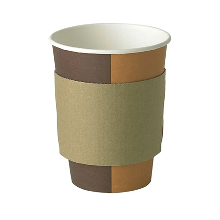Dispo - Large Unprinted Sleeve - Brown for 10 - 16oz Cups - Life Cleaning & Hygiene Supplies - 44940