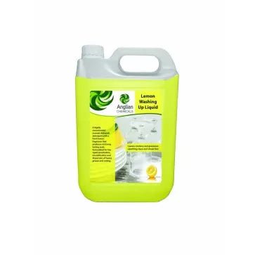 Anglian Chemicals - Lemon Washing Up Liquid 5L - Life Cleaning & Hygiene Supplies - 13012C