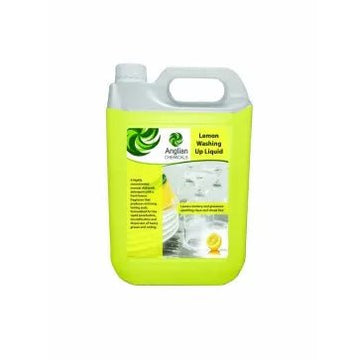 Anglian Chemicals - Lemon Washing Up Liquid 5L - Life Cleaning & Hygiene Supplies - 13012C