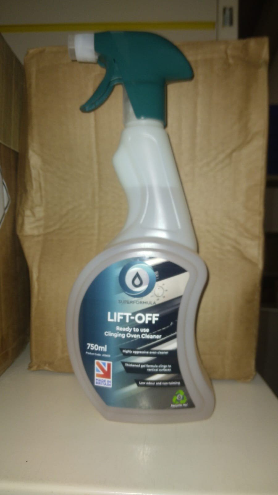 Anglian Chemicals - Lift - Off Ready To Use, Clingin Over Cleaner 750ml - Life Cleaning & Hygiene Supplies - 61360D