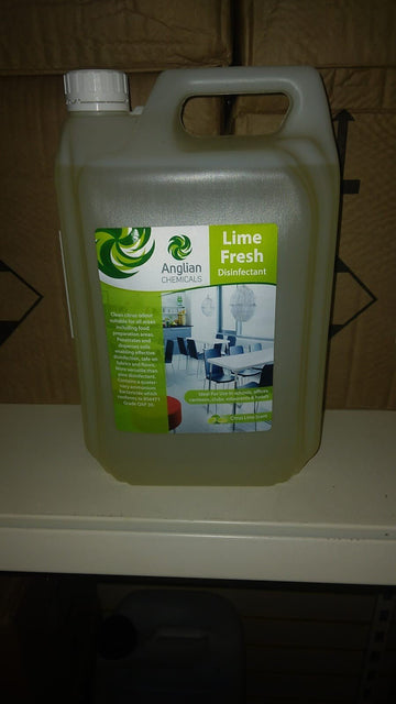 Anglian Chemicals - Lime Fresh Disinfectant 5L - Life Cleaning & Hygiene Supplies - 62220A