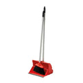 Ramon Hygiene - Lobby Dust Pan & Broom Set - Life Cleaning & Hygiene Supplies - Red - HB24R