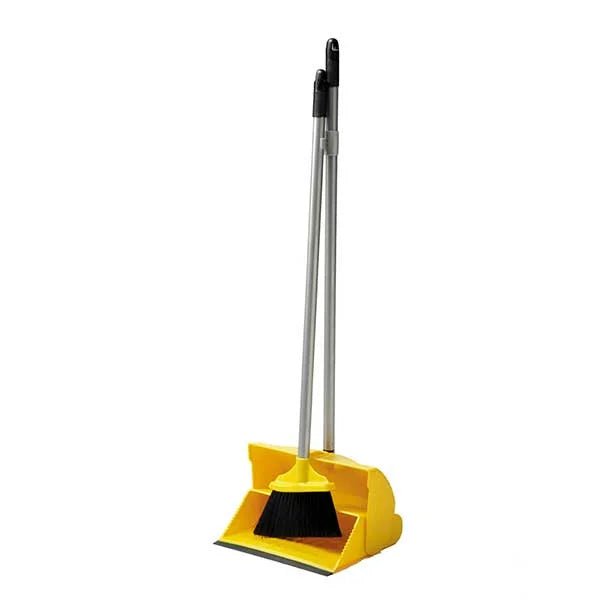Ramon Hygiene - Lobby Dust Pan & Broom Set - Life Cleaning & Hygiene Supplies - Yellow - HB24Y