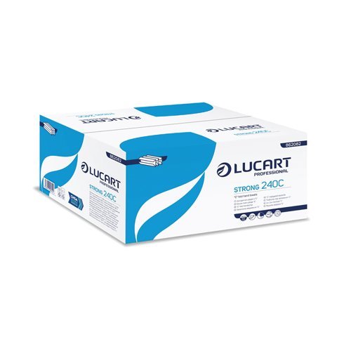 Lucart - Lucart C - Fold Hand Towels | 2 Ply | White | Box of 2400 - Life Cleaning & Hygiene Supplies - HTW240S