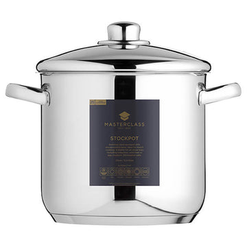 MasterClass - MasterClass Stainless Steel 11 Litre Stockpot - Life Cleaning & Hygiene Supplies - MCSTPOT26