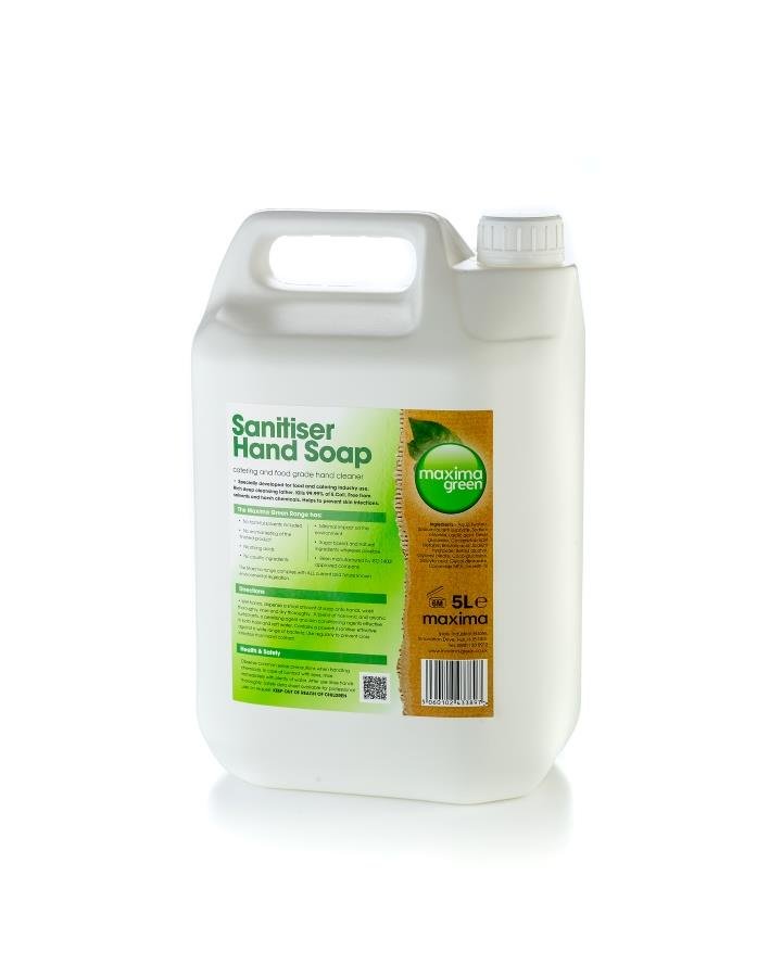 Maxima - Maxima Green Sanitiser Hand Soap 5ltr - Life Cleaning & Hygiene Supplies - 604073