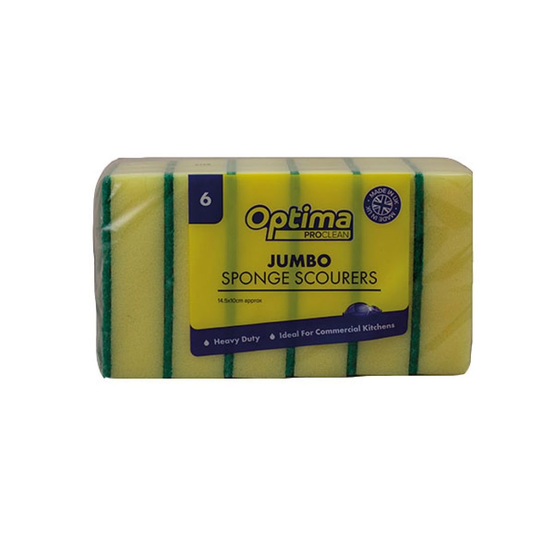 Ramon Hygiene - Optima Jumbo Sponge Scourers - Life Cleaning & Hygiene Supplies - 827.6