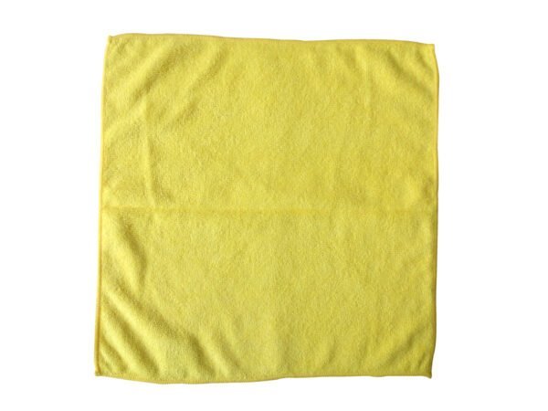 Ramon Hygiene - Optima Proclean Shine General Purpose Microfibre 40cm x 40cm - Life Cleaning & Hygiene Supplies - Yellow - 783Y