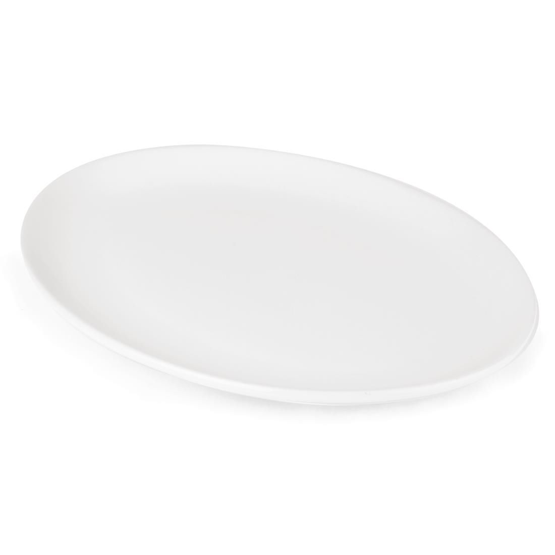 Athena Hotelware - Oval Coupe Plate 254 x 197 10 x 7 3/4" White - Life Cleaning & Hygiene Supplies - CC211