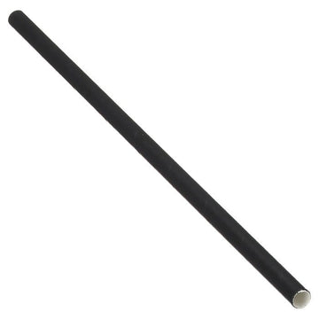 Edenware - Paper Straw 200mm x 6mm Black - Life Cleaning & Hygiene Supplies - D22013