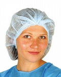 IG Healthcare - Pleated Mob Cap/ Hairnet - Life Cleaning & Hygiene Supplies - White - 125W