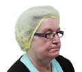 IG Healthcare - Pleated Mob Cap/ Hairnet - Life Cleaning & Hygiene Supplies - Yellow - 125Y