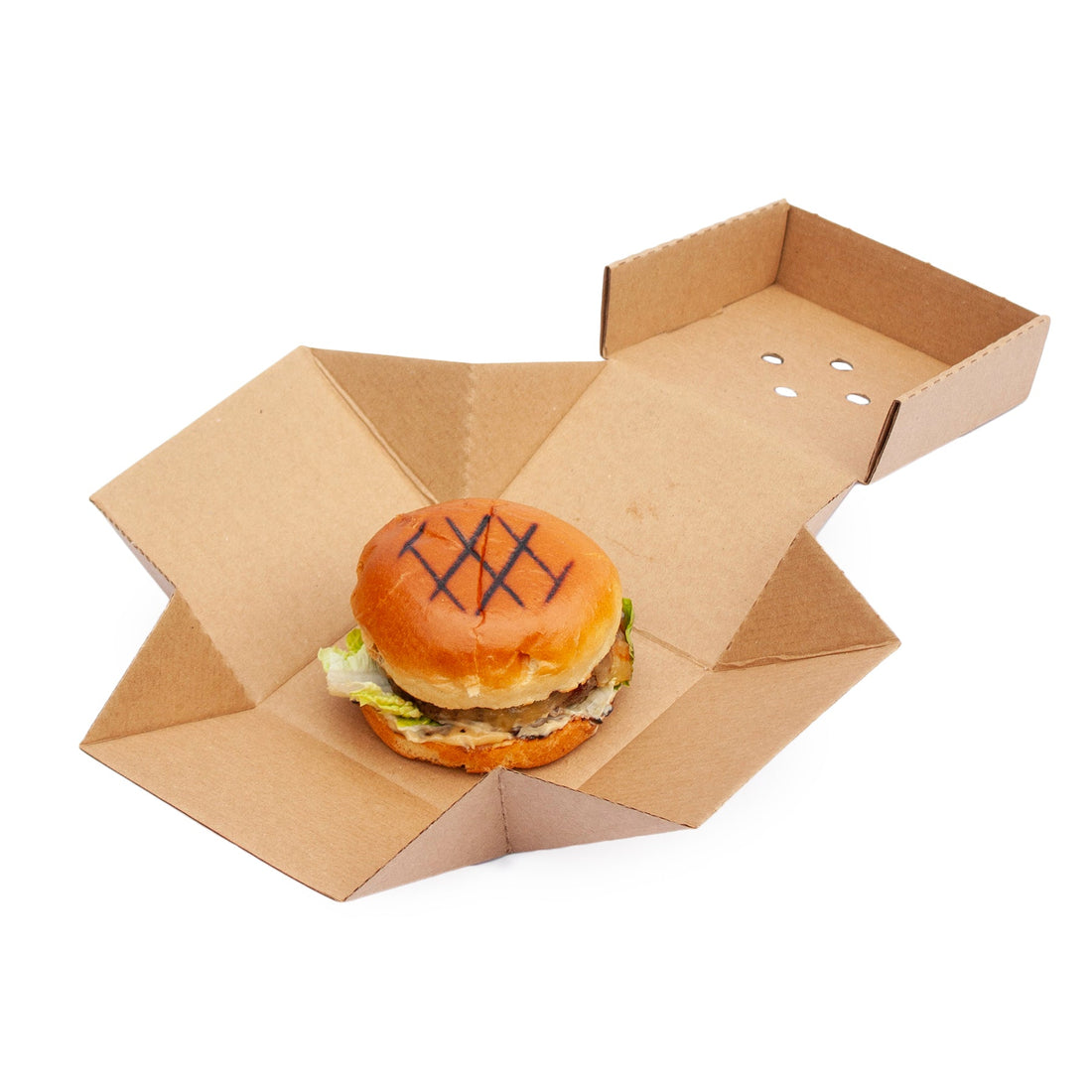  - Premium Burger Boxes 122mm x 122mm x 102mm - Life Cleaning & Hygiene Supplies - DC0361