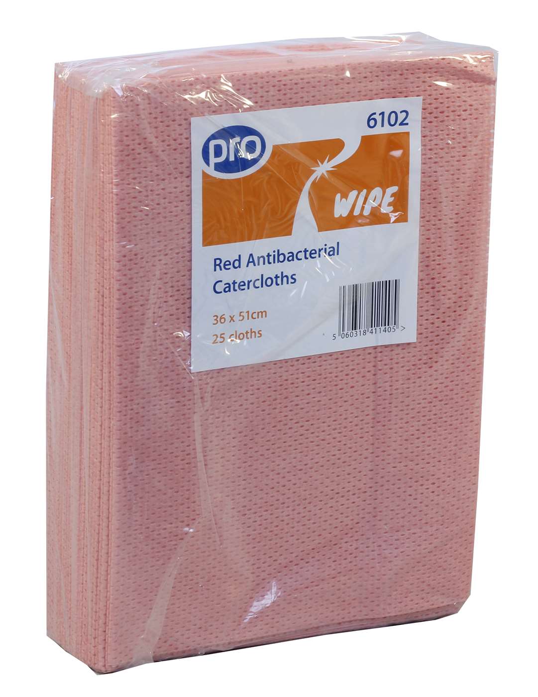 Pro - PRO Antibacterial Catercloths - Life Cleaning & Hygiene Supplies - Red - 6102