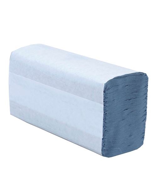 PRO - PRO Eco Z - Fold 1 Ply Blue Paper Towel 22.4 x 24cm - Life Cleaning & Hygiene Supplies - 405