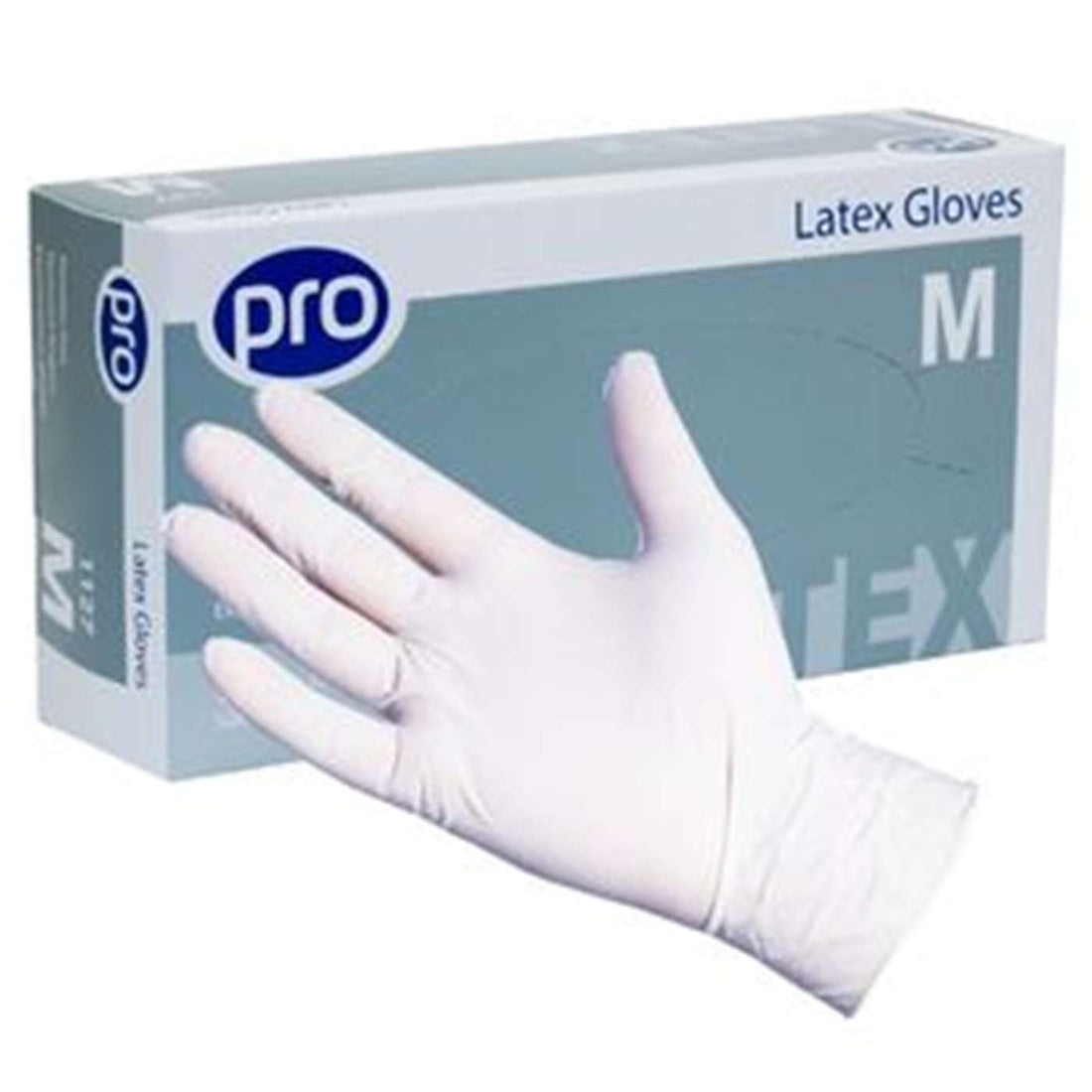 Pro - Pro Latex Gloves White Powder - Free Large - Life Cleaning & Hygiene Supplies - 1128