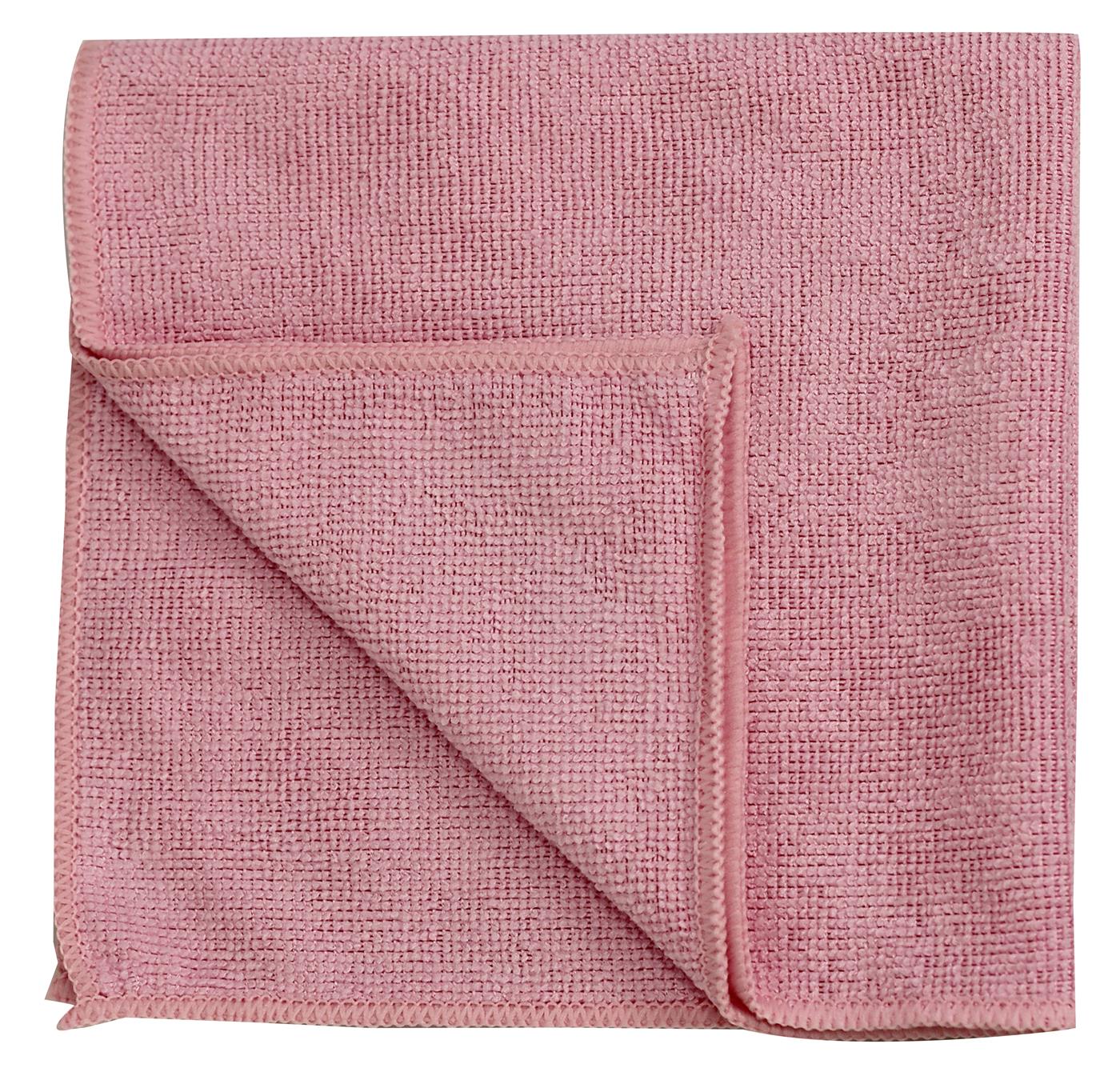 Pro - Pro Microfibre Cloths 40 x 40cm - Life Cleaning & Hygiene Supplies - Red - 0601R