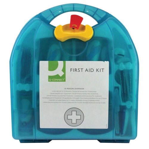 Q-Connect - Q-Connect 10 Person First Aid Kit - Life Cleaning & Hygiene Supplies - KF00575