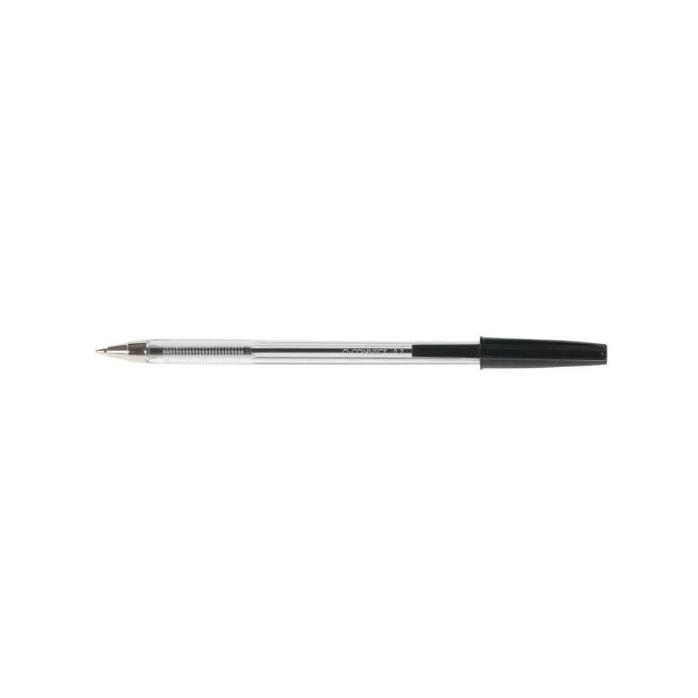 Q - Connect - Q - Connect Ballpoint Pen Medium Black (Pack of 50) - Life Cleaning & Hygiene Supplies - KF26040