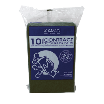 Ramon Hygiene - Ramon ‚ÄòContract‚Äô 10 Scouring Pads - Life Cleaning & Hygiene Supplies - 802.CT