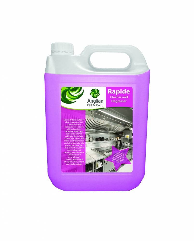 Anglian Chemicals - Rapide Sanitiser Concentrate - 5L - Life Cleaning & Hygiene Supplies - 61307C