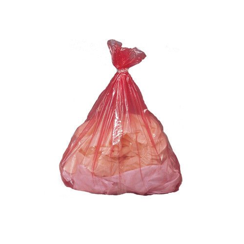 Maxima - Red Water Soluble Strip Laundry bags + Ties (18x28x30") - Life Cleaning & Hygiene Supplies - RERWF30