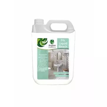 Anglian Chemicals - Regular Bleach 5Ltr - Life Cleaning & Hygiene Supplies - 26000C