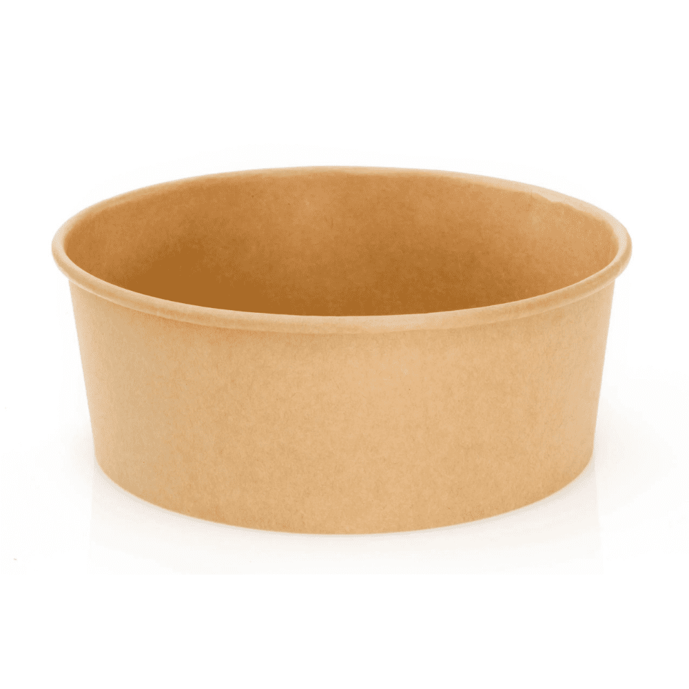 Go Pak - Round Kraft Deli Bowl 1300ml - Life Cleaning & Hygiene Supplies - D48003