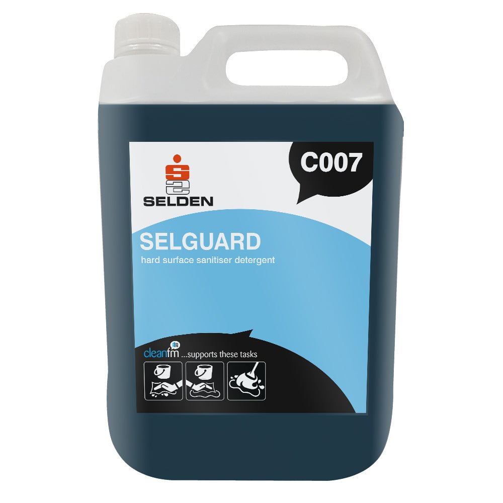 Selden - Selden Selguard Hard Surface Sanitiser Detergent - 5 Litres - Life Cleaning & Hygiene Supplies - C007