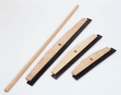 Select - Select 24in Wood Back Rubber Floor Squeegee Head - Life Cleaning & Hygiene Supplies - HH.22