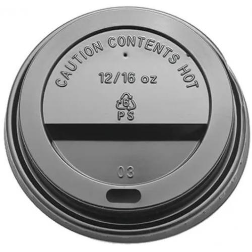 Life Cleaning & Hygiene Supplies - Sip Through Ps Domed Lids – Black 8oz - Life Cleaning & Hygiene Supplies - GPLIDB8