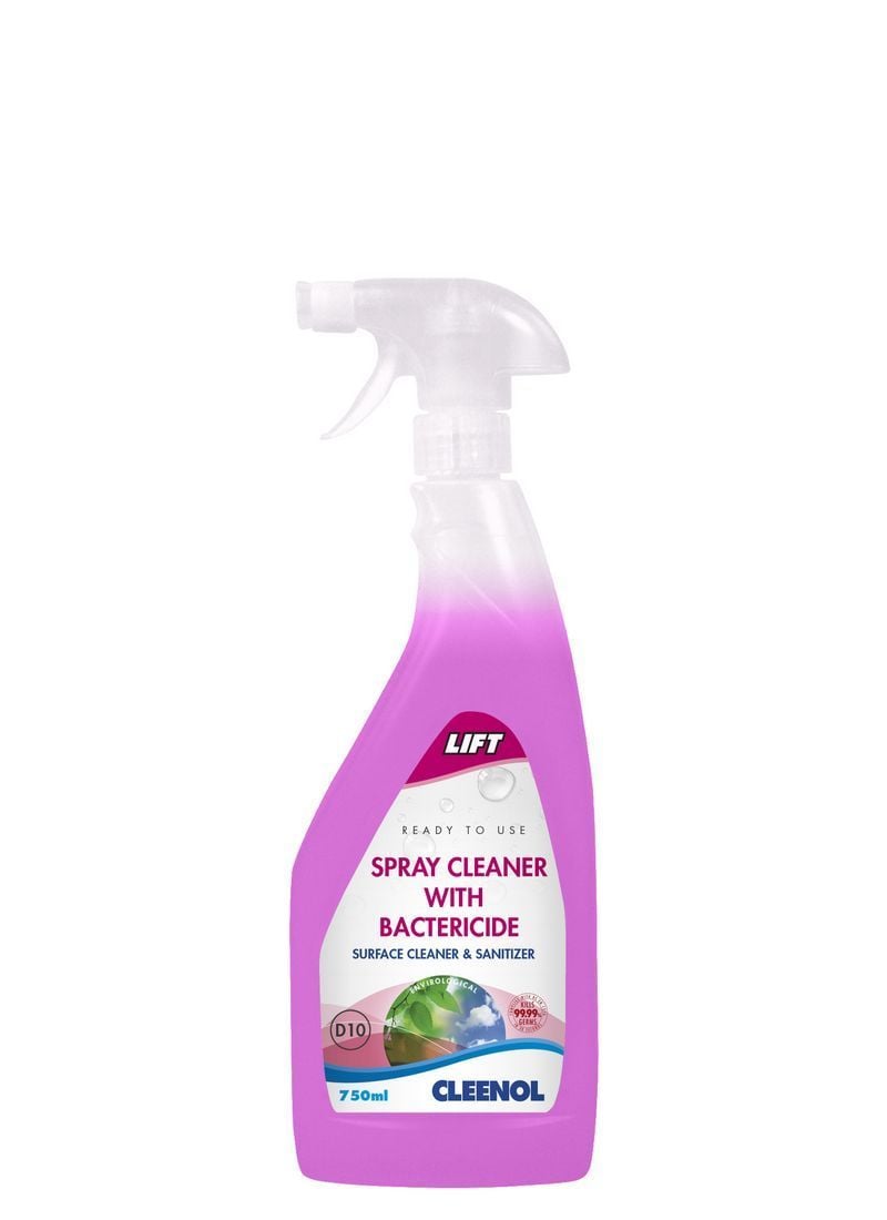 Diversey - Spray Cleaner with Bactericide Surface Cleaner & Sanitizer Food Safe 750ml D10 - Life Cleaning & Hygiene Supplies - 57549