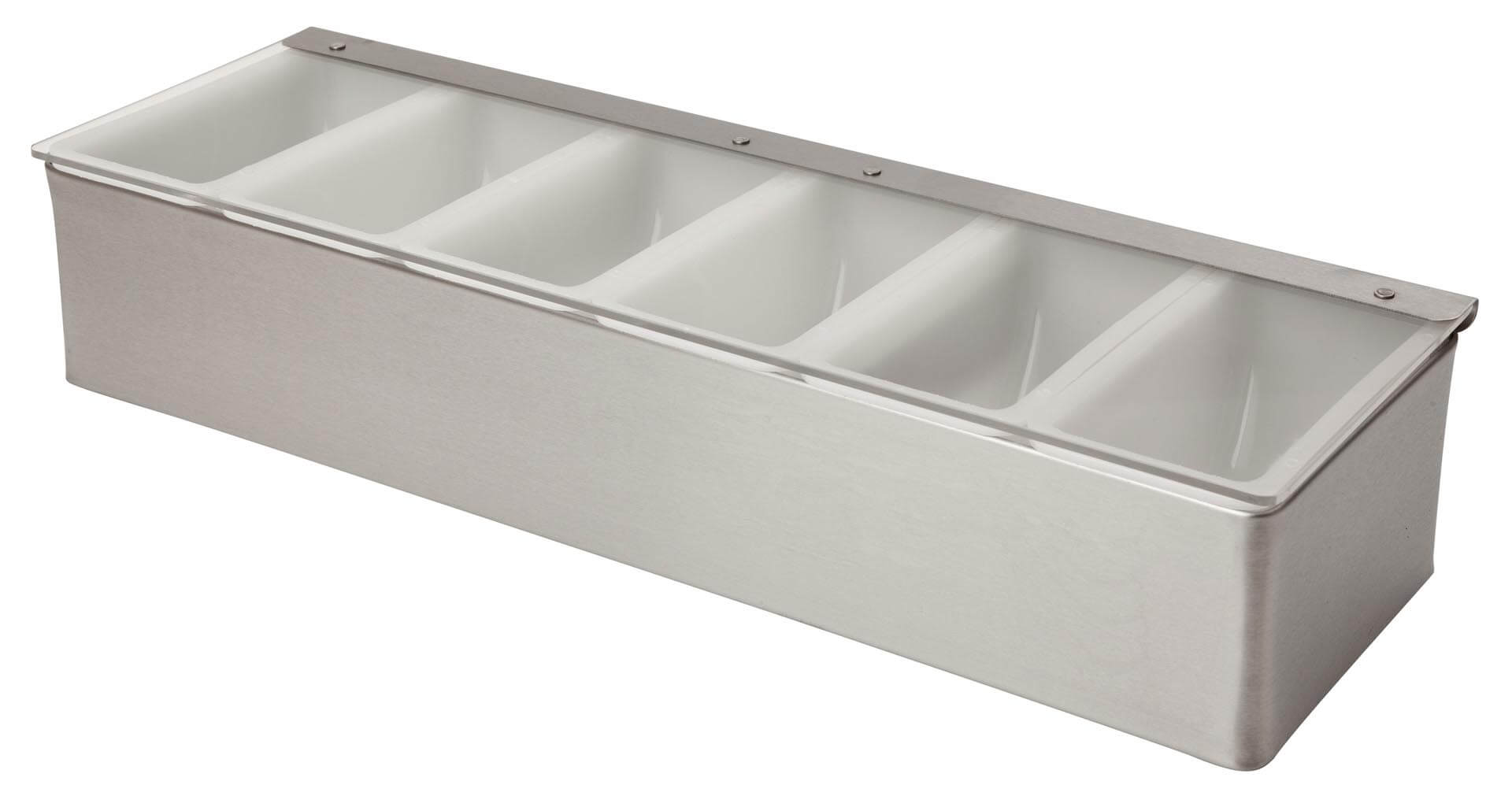 Beaumont - Stainless Steel Condiment Holder 6 Compartment - Life Cleaning & Hygiene Supplies - 3763