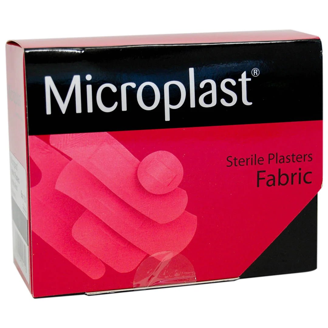 Microplast - Sterile Fabric Plasters Asstd Bx 100 - Life Cleaning & Hygiene Supplies - 86914